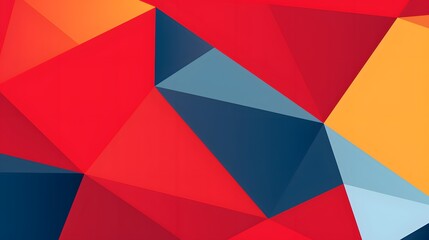 Bold reds, blues, and yellows form a dynamic geometric pattern, ideal for modern and abstract design concepts.