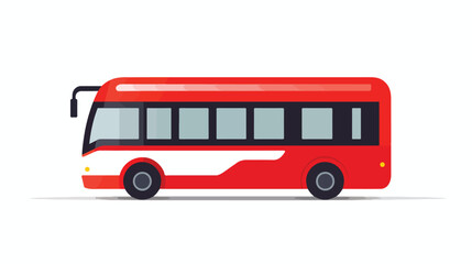 Bus sign icon. Public transport symbol. flat vector