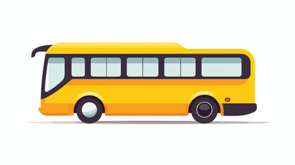 Obraz na płótnie Canvas Bus sign icon. Public transport symbol. flat vector