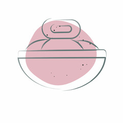 Icon Soybean. related to Vegan symbol. Color Spot Style. simple design editable. simple illustration