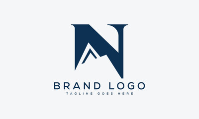 letter N logo design vector template design for brand.