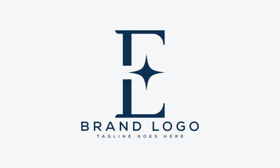 letter E logo design vector template design for brand.