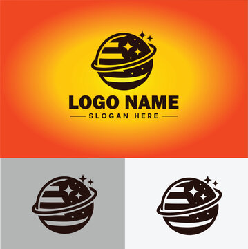 globe icon logo earth planet vector art graphics for business brand icon globe logo template