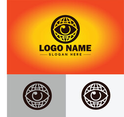 globe icon logo earth planet vector art graphics for business brand icon globe logo template