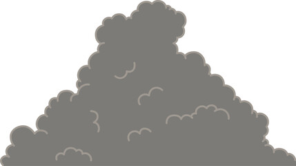 入道雲のベクターイラスト	
