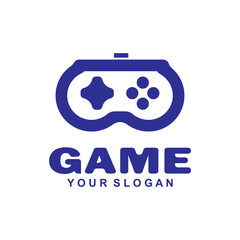 Gaming logos. Joystick vector illustration. Game controller template.