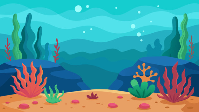 Vibrant Coral Reef Vector Art Dive into Stunning Underwater Imagery