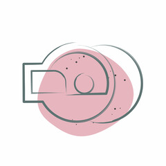 Icon Tomography. related to Medical symbol. Color Spot Style. simple design editable. simple illustration
