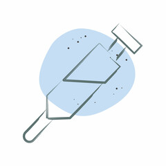 Icon Vaccination. related to Medical symbol. Color Spot Style. simple design editable. simple illustration