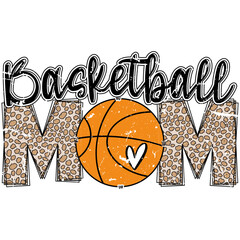 Introducing our vibrant basketball-themed T-shirt design, perfect for moms who love the game! This dynamic PNG file showcases a bold design on a 4500x5400px artboard, featuring energetic colors 