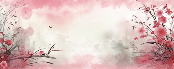 rose bamboo background with grungy texture