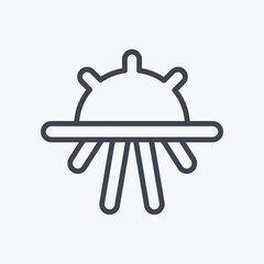 Icon Fields. suitable for Garden symbol. line style. simple design editable. design template vector. simple symbol illustration