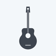 Icon Guitar. suitable for Toy symbol. glyph style. simple design editable. design template vector. simple symbol illustration