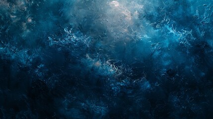 Blue dark black blurred background with light blue blur