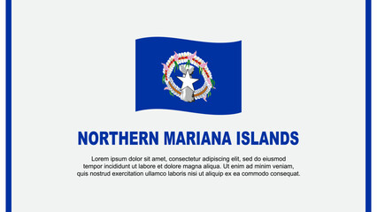 Northern Mariana Islands Flag Abstract Background Design Template. Northern Mariana Islands Independence Day Banner Social Media Vector Illustration. Cartoon