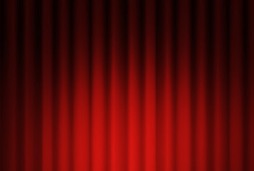 背景イラスト_幕_赤