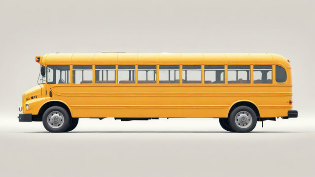school bus on the street or yellow bus or yellow bus on the street or back to school or school bus isolated on white