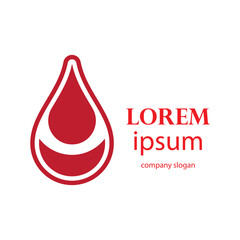 charity logo design caring for blood donors