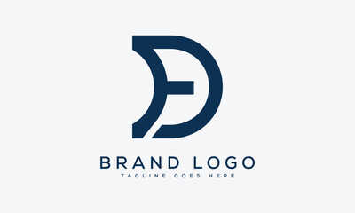 letter ED logo design vector template design for brand.