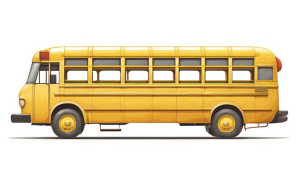 yellow school bus isolated or yellow school bus