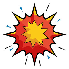 Comic Pow Splash Vector Illustration