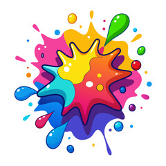 Comic Splat Splash Vector Illustration