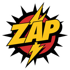 Comic ZAP Splash Vector Illustration