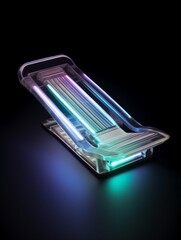 Hologram brake pedal underfoot ,photograph, realistic, isolated, fantasy, cute