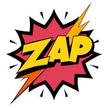 Comic ZAP Splash Vector Illustration