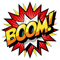 Comic Boom Splash Vector Illustration