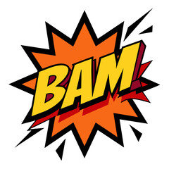 Comic Bam Splash Vector Illustration