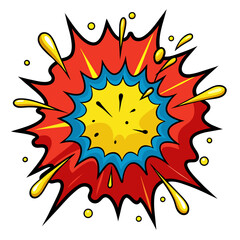 Comic Bam Splash Vector Illustration