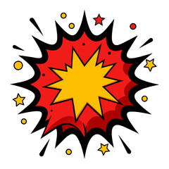 Comic Bang Splash Vector Illustration