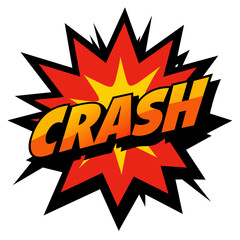 Comic Crash Splash Vector Illustration