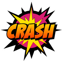 Comic Crash Splash Vector Illustration