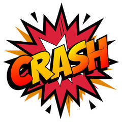 Comic Crash Splash Vector Illustration