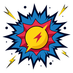 Comic Crunch Splash Vector Illustration