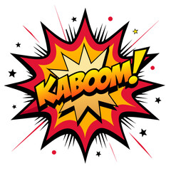 Comic Kaboom Splash Vector Illustration