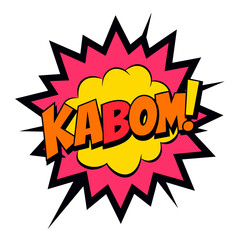 Comic Kaboom Splash Vector Illustration
