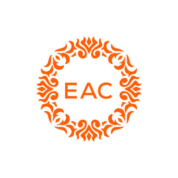 EAC  logo design template vector. EAC Business abstract connection vector logo. EAC icon circle logotype.
