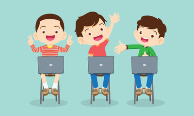kids on online learning education courses 3