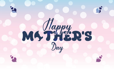 happy mother's day mom and child vector greeting design