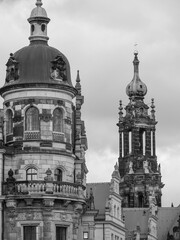 Die Altstadt von Dresden in Sachsen