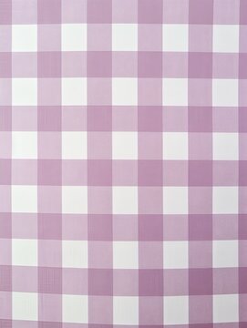 The gingham pattern on a mauve and white background