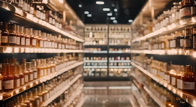 Perfumes in a perfume store.