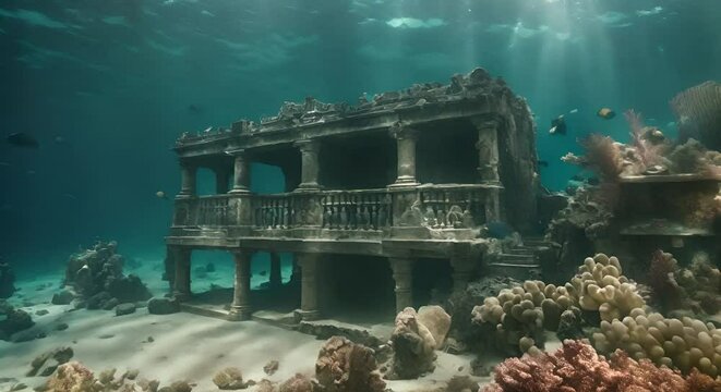 The city under water. Atlantis.