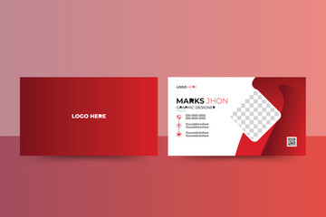 Excellent Creative business card template with two sides. both landscape and portrait orientation. both a vertical and horizontal arrangement. Illustration in vector format.
