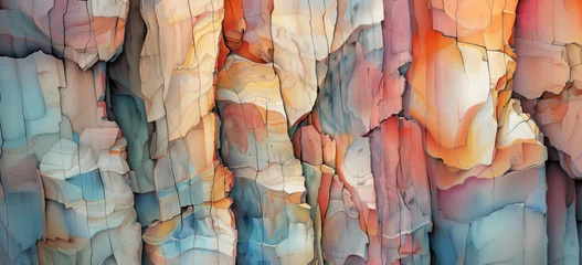 Crédence de cuisine en verre imprimé Montagnes Stone texture, cliff face, background. Abstract color background.