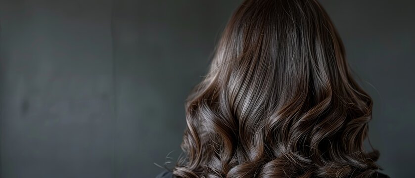  Woman in dark room with long brown hair