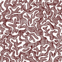Pattern, seamless red roots pattern